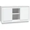 vidaXL Buffet blanc 102x35x60 cm bois d'ingénierie
