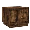 vidaXL Table basse chêne fumé 51x50x44 cm bois d'ingénierie