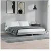 vidaXL Cadre de lit sonoma gris 160x200 cm bois d'ingénierie