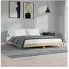 vidaXL Cadre de lit chêne sonoma 120x200 cm bois d'ingénierie