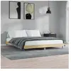 vidaXL Cadre de lit chêne sonoma 200x200 cm bois d'ingénierie