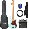 Fazley Sunset Series Piranha 4 Sky Blue pack débutant basse