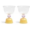 & klevering - Verre à vin Tulip - Jaune - Verre