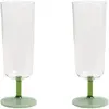 & klevering - Flûte à champagne Mingle - Vert - Verre