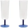 & klevering - Flûte à champagne Mingle - Bleu - Verre