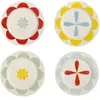 &Klevering - Assiettes Folk - Set de 4 Multicolore S