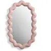 Miroir en polyrésine rose 52,5x31,5x3cm Zigzag - &Klevering
