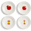&Klevering - Assiettes Haines - Set de 4 Rouge taille unique