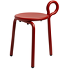& klevering - Tabouret LASSO - Rouge - Métal