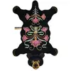 Doing Goods Tapis ours noir fleuri XL - 1.45.10.093.900.6