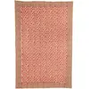Doing Goods - Plaid Léopard rose et totebag en coton Rose 140x220