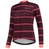 Veste velo hiver rogelli stripe   femme   bordeaux corail