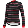 Veste velo hiver rogelli stripe   femme   noir rouge