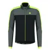 Veste velo hiver rogelli freeze homme noir gris fluor