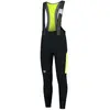 Cuissard long velo avec bretelless avec peau rogelli tyro   homme   noir fluor