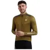 Rogelli Maillot cycliste manches longues - Homme - Brun - Mono marron L