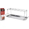 Porte-ailes de poulet pour four ou bbq - Accessoire de cuisson en métal - Poids 0.641 kg