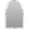 Wadiga Miroir en métal doré haut incurvé 28x0.5x45cm