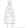 Koopman Ambiance Arbre de Noël à enfoncer de jardin avec 90 LED
