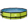 Piscine avec pompe filtrante et dôme enfant Exit Toys Lime 360 x 76 cm TU