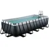 Piscine hors sol marron 540x250x122 cm avec pompe filtrante sable Exit