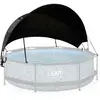 Voile d'ombrage pour piscine tubulaire ronde Ø 3,60 à 3,70 m - Exit Toys