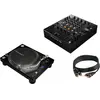 Pioneer DJ DJM-750MK2 + 2x platine vinyle Pioneer PLX-1000 + 2x RCA