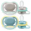 Philips Lot De 2 Sucettes Ultra Air 18mois Et + Mix Scf349/01