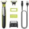Philips QP2834/23 rasoir pour homme Rasoir à grille Vert, Gris