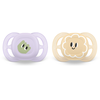 Philips Avent Tétine Ultra Start SCF075/03 en violet/jaune