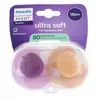 Avent Ultra Soft jour 18M+ Fun x2, sans BPA