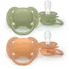 Philips Avent Ultra Soft Sucette Eco 18M+ Vert Orange 2uts