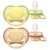 Avent Sucette Ultra Air jour 0-6M Uni Nature sans BPA x2