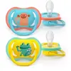 Philips Avent Eco UltAir Sucettes 18M+ Deco Bleu Jaune 2uts