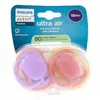 Avent Lot de 2 sucettes Ultra Air 18m+ Orthodontiques - Uni mix