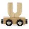Lettre Train Naturel Lettre U MULTICOLORE Tryco