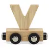 Lettre Train Naturel Lettre V MULTICOLORE Tryco