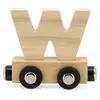 Lettre Train Naturel Lettre W MULTICOLORE Tryco