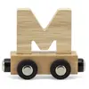 Lettre Train Naturel Lettre M MULTICOLORE Tryco