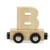 Lettre Train Naturel Lettre B MULTICOLORE Tryco