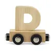 Lettre Train Naturel Lettre D MULTICOLORE Tryco