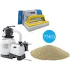 Intex - Pompe à sable 7900 L/u & sable de filtration 75 kg & brosse à ...