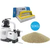 Intex - Pompe à sable 7900 L/u & sable de filtration 50 kg & brosse à ...