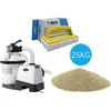 Intex - Pompe à sable 5700 L/u & sable de filtration 25 kg & brosse à ...
