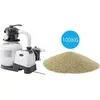 Intex - Pompe à sable 7900 L/h & sable de filtration 100 kg