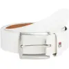 Tommy Hilfiger New Denton 3.5 Belt Am0am08360 Homme Ceintures, Blanc (Optic White), 85