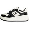 Baskets basses Tommy Jeans  Baskets femme  Ref 61859 YBI Noir Blanc