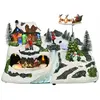 Kaemingk Village de noël avec traineau du père noël