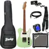 Fazley Sunset Series Tempest 90 Surf Green pack débutant guitare élect...