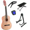 LaPaz C30N guitare classique format 3/4 natural + stand + accessoires